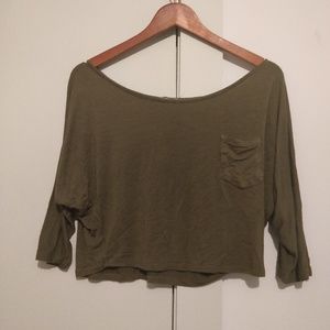 Slouchy crop top